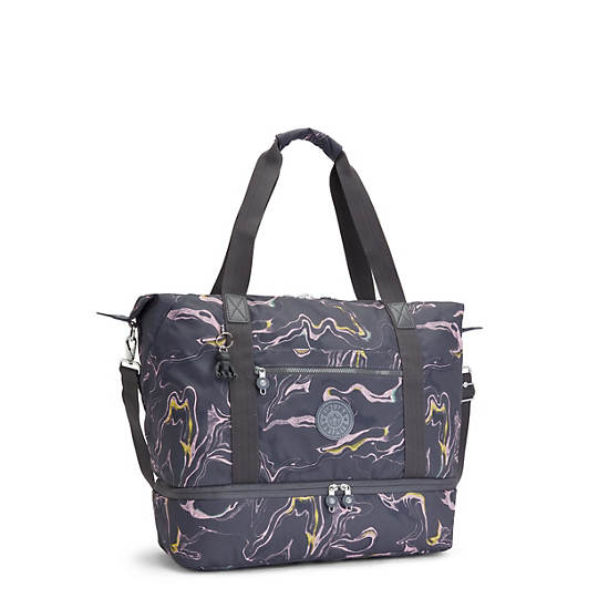 Kipling Art M Weekender Printed Tote Tassen Grijs | België 1457VR